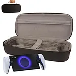 This carrying case is specifically designed for PS5 Portal Remote Player handheld game console when travelling or home storage.  The bottom notch design provides enough space for the Joysticks to protect them from external crushing.